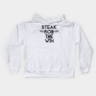 Steak For The Win Kids Hoodie